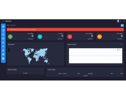 Dark template for dashboard Dark template for dashboard