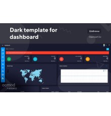 Dark template for dashboard